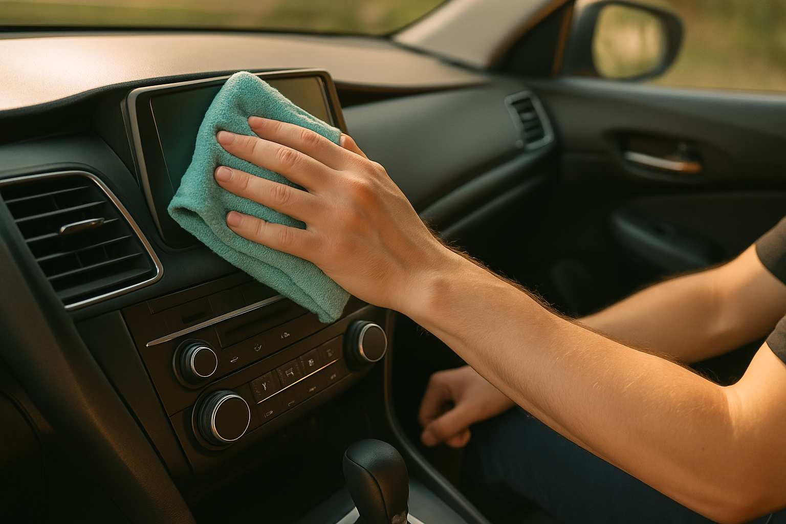 Preparing the interior of a car to sell the car privately and effectively.