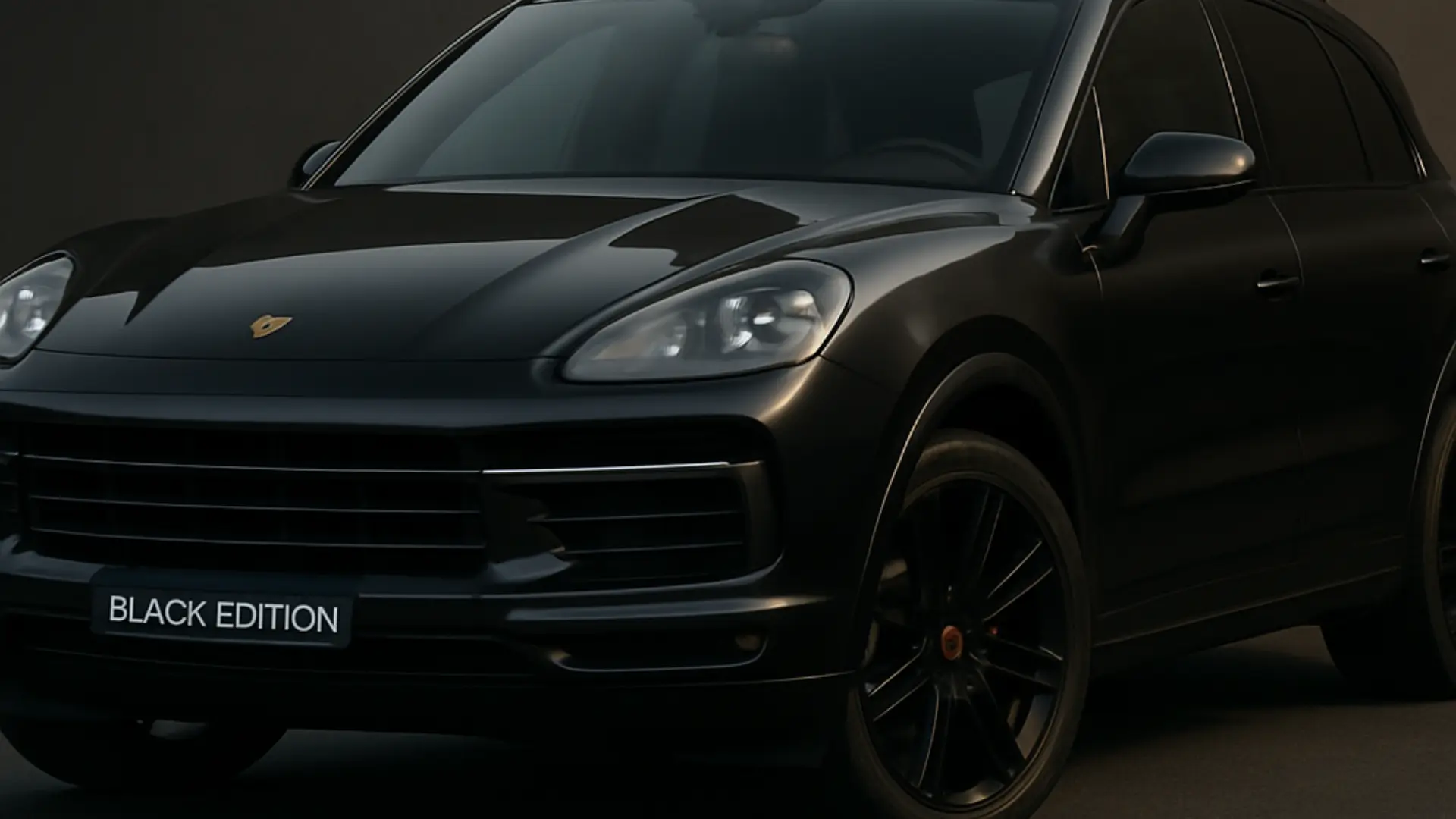 The new Porsche Cayenne Black Edition in India, showcasing its exclusive dark styling.