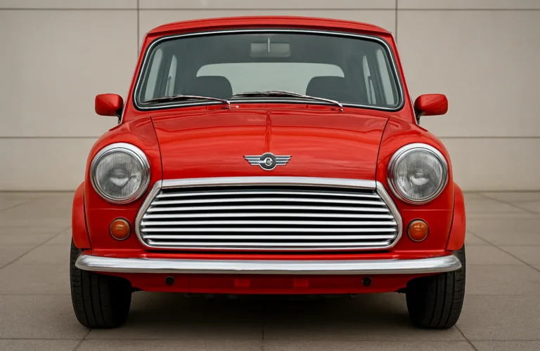 A new Mini Cooper, highlighting its classic design