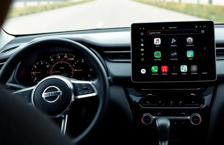 The expected high-tech interior of the new Nissan C-SUV.