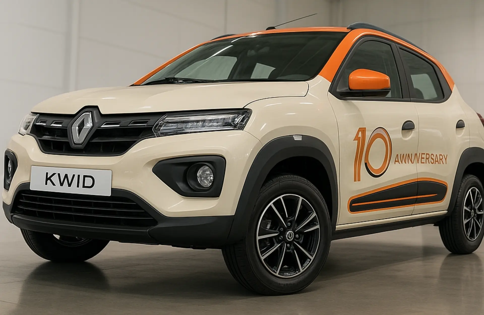 The special edition renault kwid with its new dual-tone paint and decals